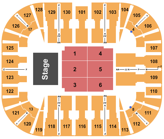 EagleBank Arena Chayanne Seating Chart